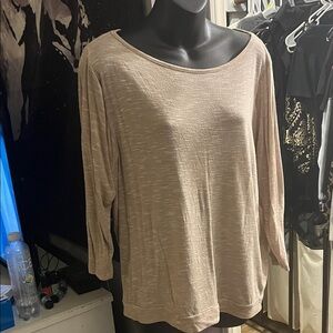 Jones New York Light Brown Long Sleeve Top